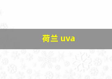 荷兰 uva